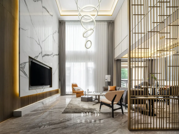 揭秘450㎡別墅的高階蛻變,上下6層客廳挑高6.4m,高階大氣很耐看 揭秘450㎡別墅的高階蛻變,上下6層客廳挑高6.4m,高階大氣很耐看