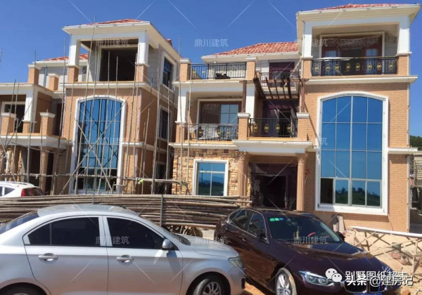 28萬建廣西複式三層別墅，佔地125㎡，7室4廳+車庫，圖紙好評如潮