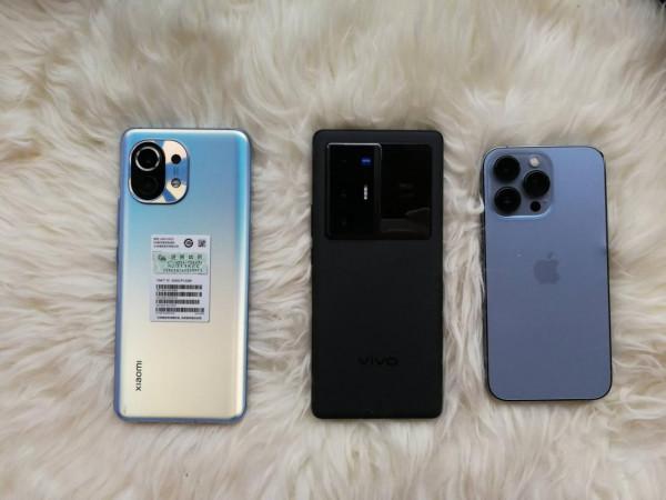 3臺手機對比，米11&amp;VivoX70p&amp;13p