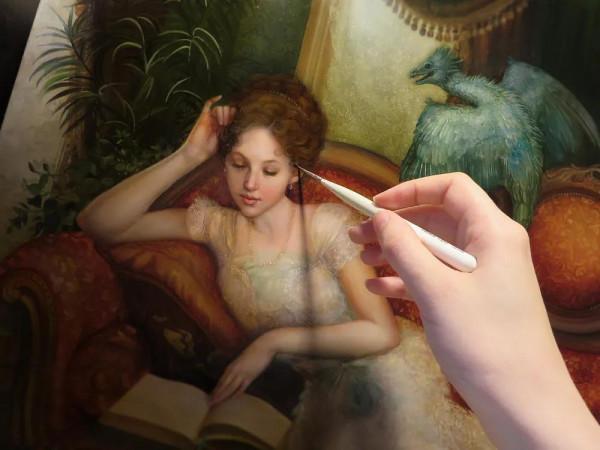 畫如其人，精緻美麗的畫，精緻美麗的女人