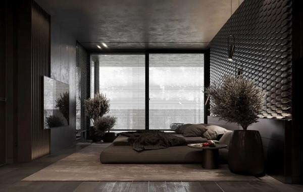 暗色系臥室,低調極簡的生活美學 暗色系臥室,低調極簡的生活美學