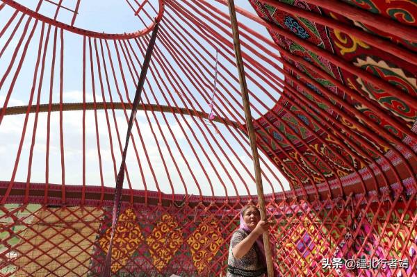 新疆哈薩克族的氈房