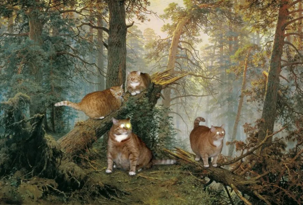 當大橘闖入俄羅斯名畫 當大橘闖入俄羅斯名畫