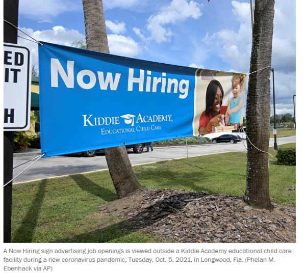 大量崗位空缺卻招不到人！因懼怕新冠病毒，美國人以創紀錄速度辭職