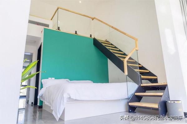 北京平谷金海湖淺山石語民宿，緊依大金山將軍關石河畔，LOFT別墅