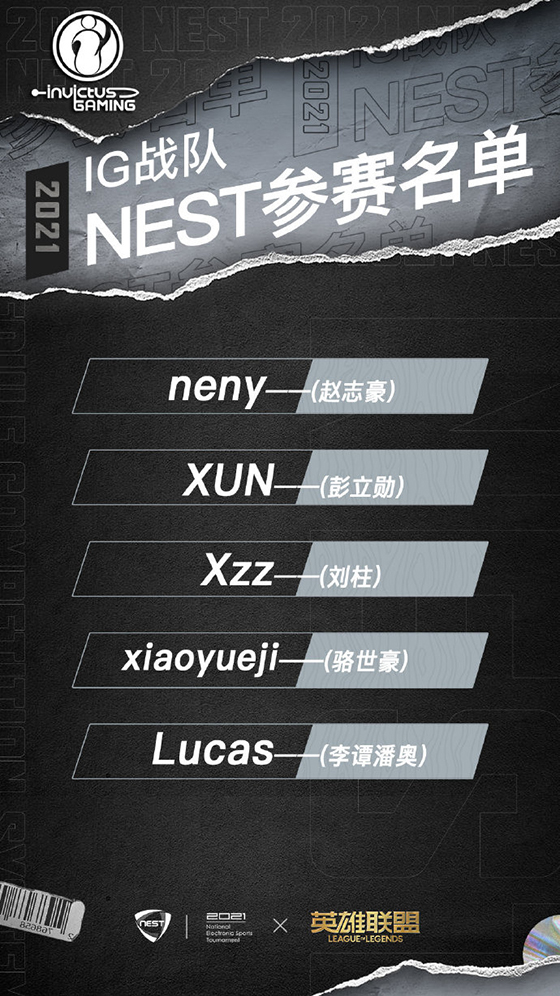 LOL：LPL參加NEST十五強名單公佈，EDG二隊出戰；WE、SN全一隊