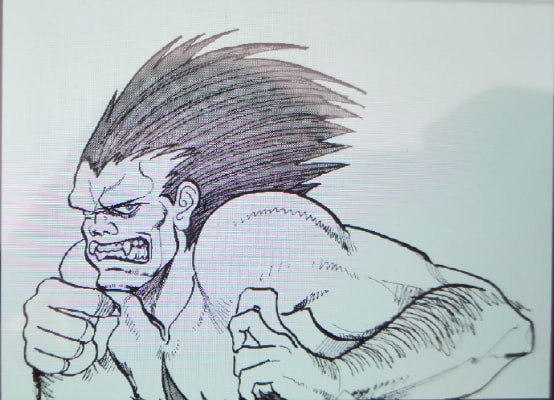 經典遊戲《街頭霸王2》最初的角色草稿，除了春麗就沒一個認識的