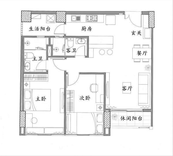86㎡“低慾望”裝修,不買多餘的傢俱,更適合小戶型家庭做參考 86㎡“低慾望”裝修,不買多餘的傢俱,更適合小戶型家庭做參考