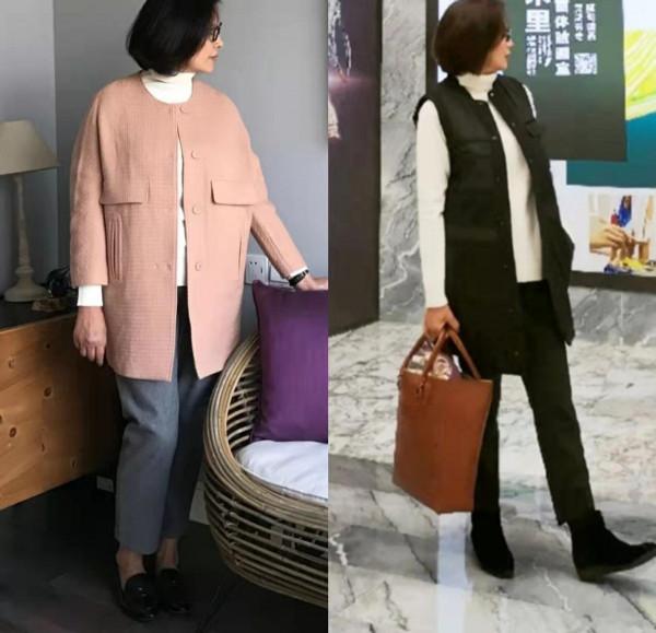 這才是60歲女人該有的早春look，&OpenCurlyDoubleQuote;針織衫&plus;九分褲&plus;平底鞋&rdquo;，好美