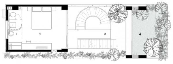 與綠色和光明為伍，當混凝土遇上花園，創造出明亮通透的生活環境