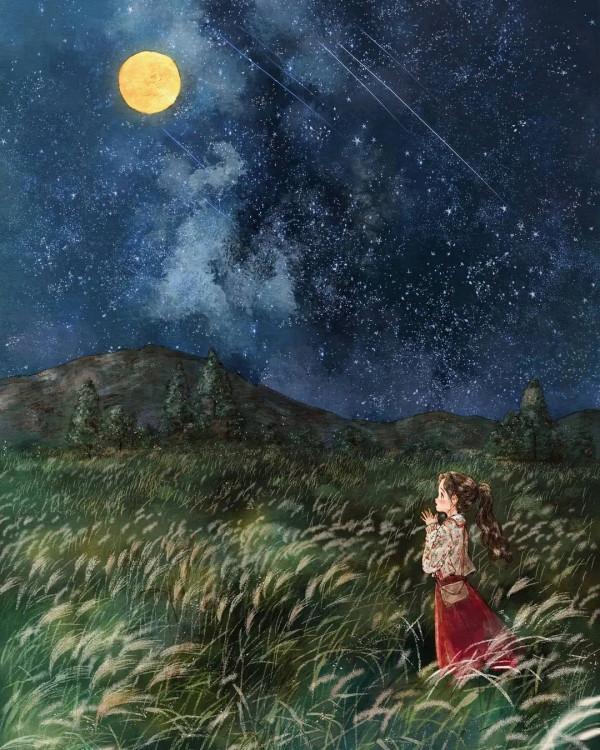 每日插畫｜aeppol的治癒系森林少女日記，休息一會兒再走也沒關係