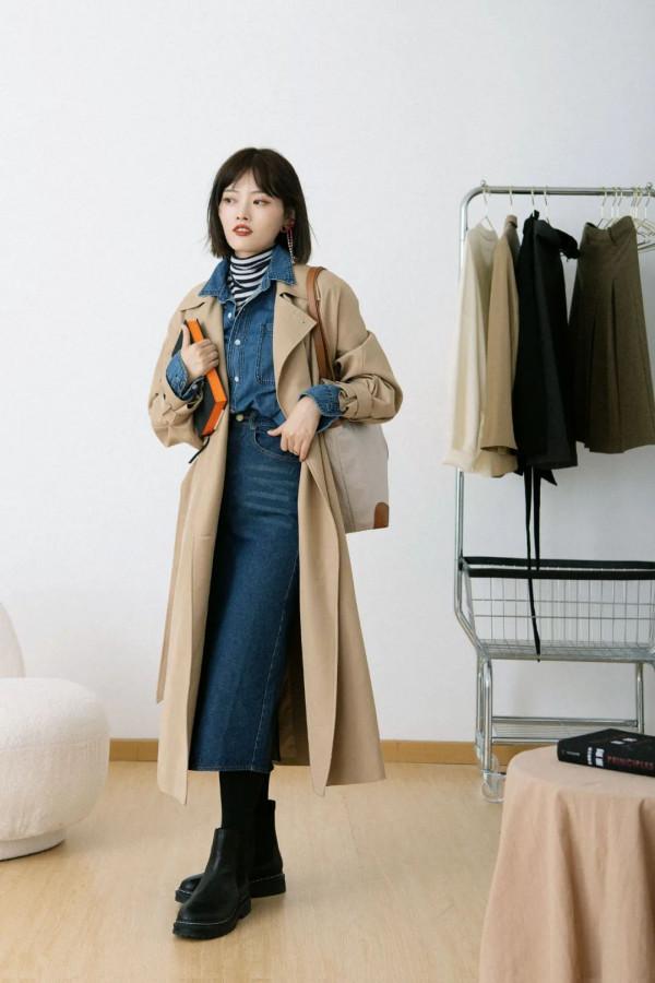 冬天怎麼穿裙裝？8套冬天不露腿的裙裝示範，保暖又好看