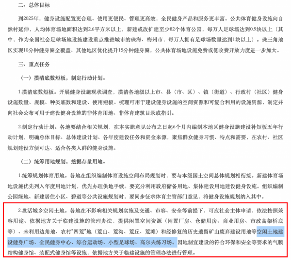 廣東省人民政府印發新通知鼓勵建高爾夫練習場在內的全民健身場所