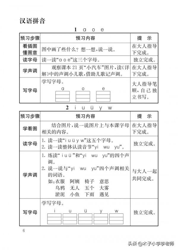一年級預習卡來啦,預習能夠發現自己學習中存在的知識盲點 一年級預習卡來啦,預習能夠發現自己學習中存在的知識盲點