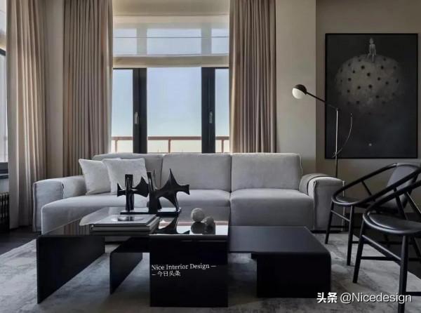 80平米灰米色用流暢的線條和極簡的風格營造平靜生活 80平米灰米色用流暢的線條和極簡的風格營造平靜生活