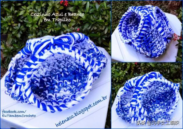 舊T恤以後不要扔,教你鉤成24種收納籃,美到眼花繚亂!(附針法圖解