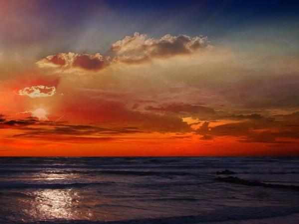 海洋的景色，真美