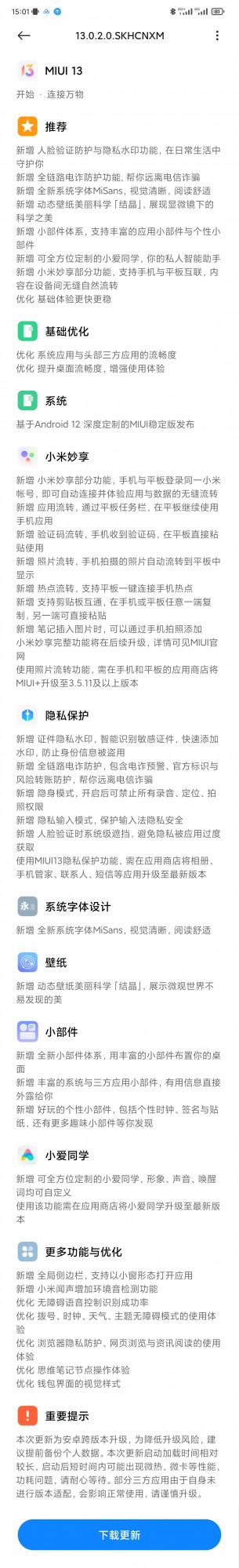 Redmi K40 系列獲推小米 MIUI13 穩定正式版更新