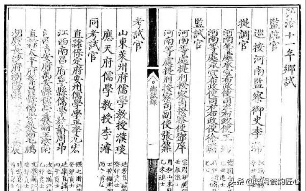 存世明代26科河南鄉試錄
