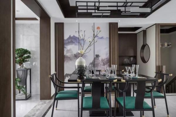 超好看的新中式設計118平米全屋裝修