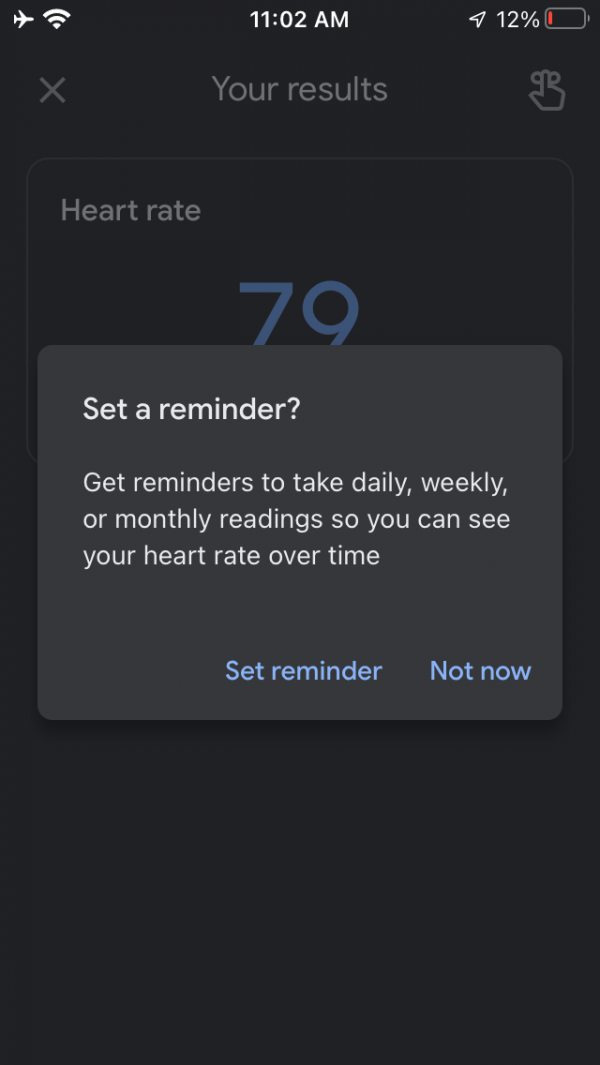 iOS版Google Fit現也可以只用手機攝像頭來測量心率和呼吸頻率