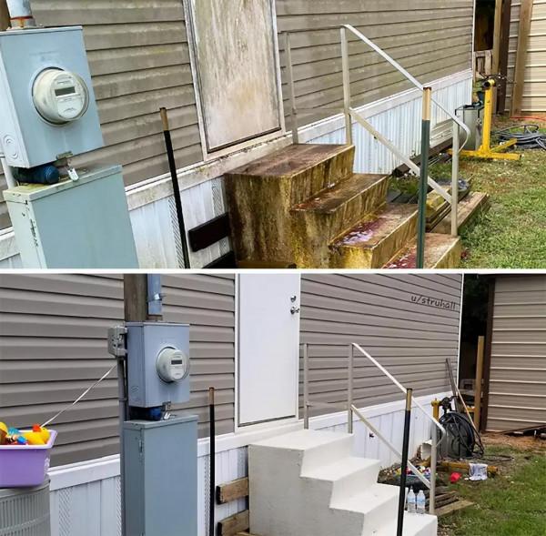 40張對比照片,百年老房子清洗後猶如新的一樣 40張對比照片,百年老房子清洗後猶如新的一樣