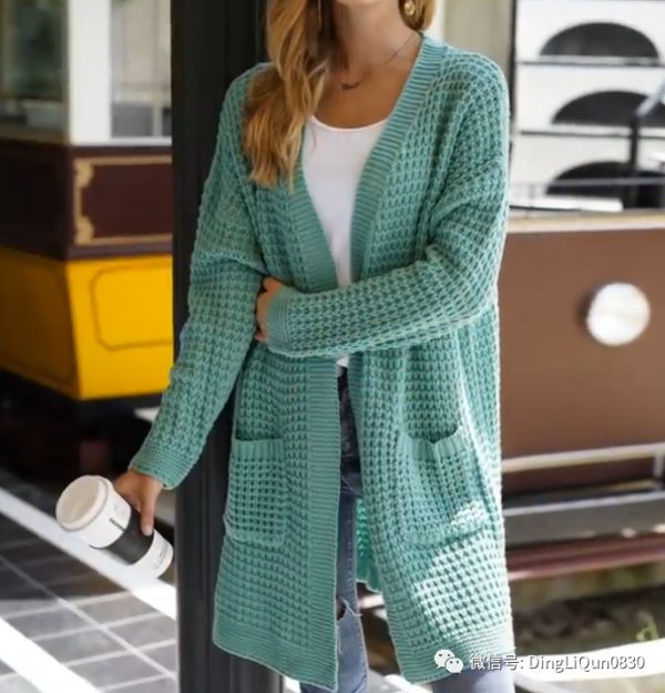 「針織作品」60款時尚流行的中長款開衫（尋找靈感）