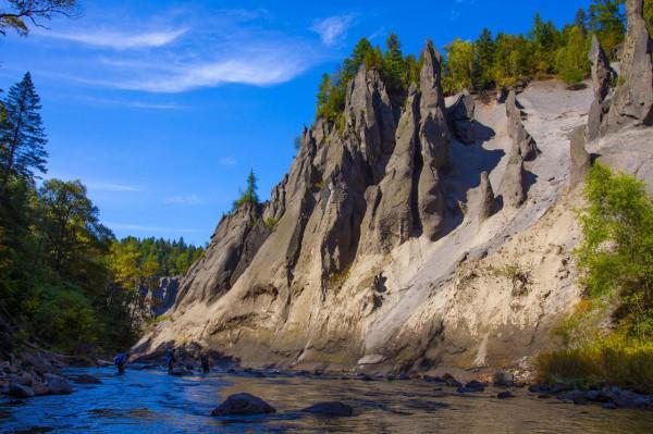 美輪美奐的長白山錦江大峽谷