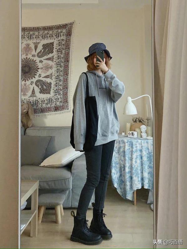 一雙馬丁靴的多種搭配方案，輕鬆搞定秋冬穿搭，秒變時尚達人