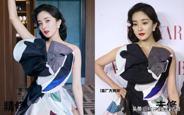 明星紅毯精修vs未修，楊洋生圖一樣帥炸，宋茜生圖瘦超多