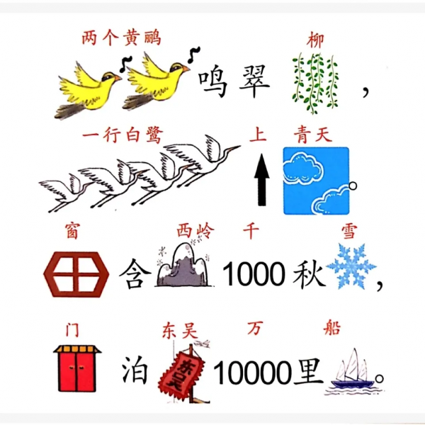 趣味古詩詞來了，60首高頻古詩，影象快速記憶法，好玩又好學