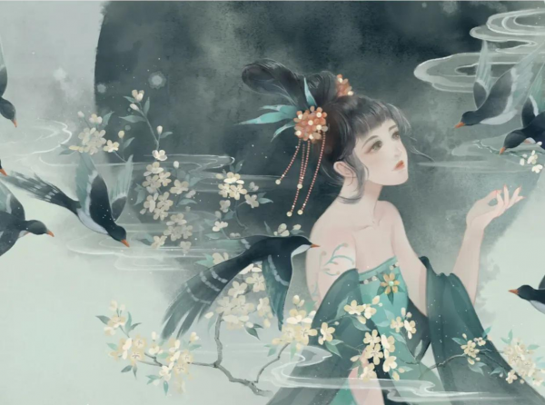 一組畫風唯美的古風人物插畫作品欣賞！人物美型畫技優秀頗有意境