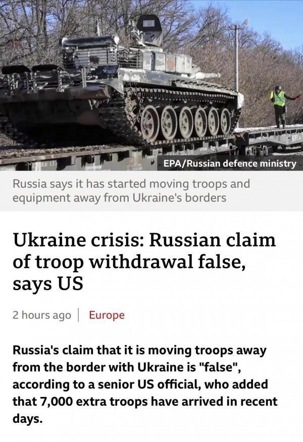 讀BBC學英語：美官員稱俄撤軍說法&OpenCurlyDoubleQuote;虛假&rdquo;