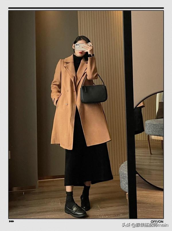 別總穿褲子了？試試厚外套+裙子才是今冬最時髦的穿搭，美爆了