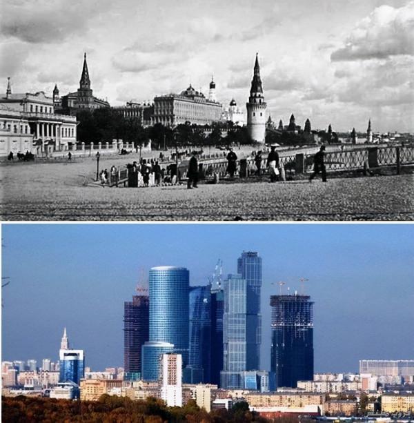 23個令人難以置信的城市今昔對比照片