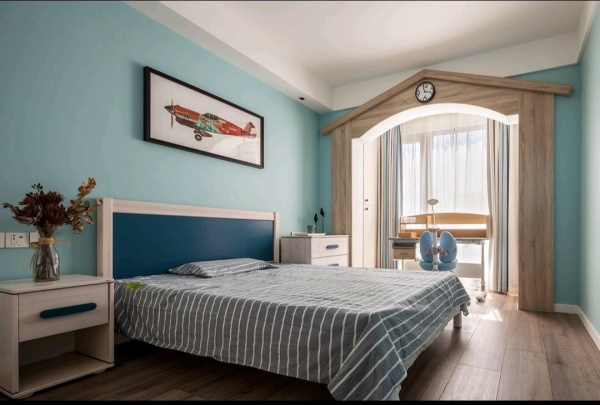 120㎡現代簡約三居室，用最直白的裝飾來營造空間的氛圍