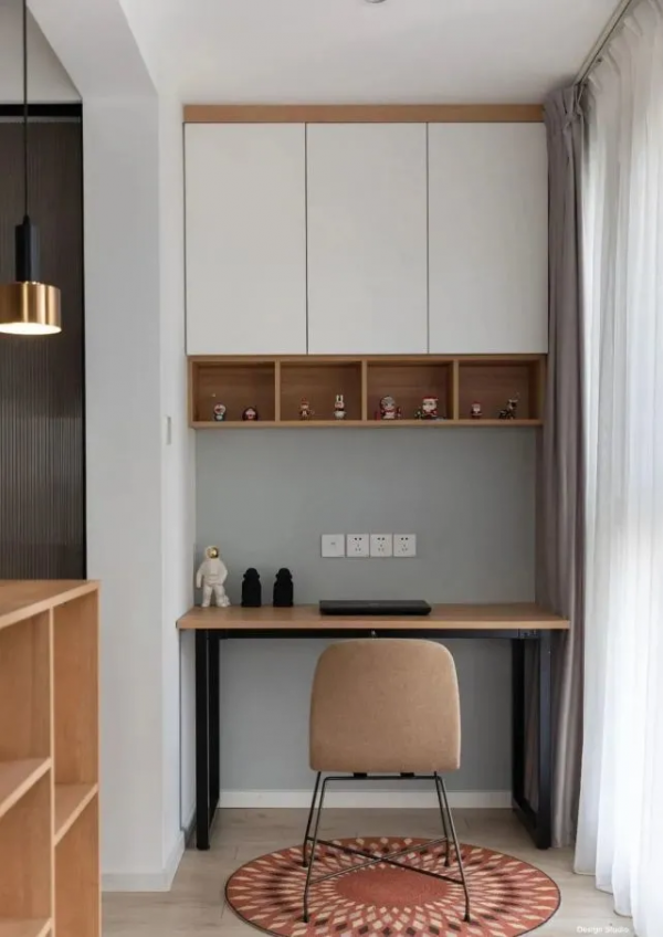 80㎡簡約風，巧改跑道陽臺，將空間運用到極致