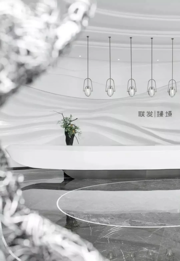 1900㎡售樓處全用灰色大理石，簡直不要太高階