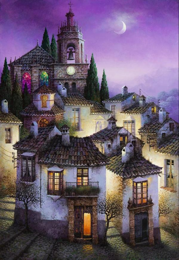 不是黑色的夜景，路易斯·羅梅羅的作品欣賞