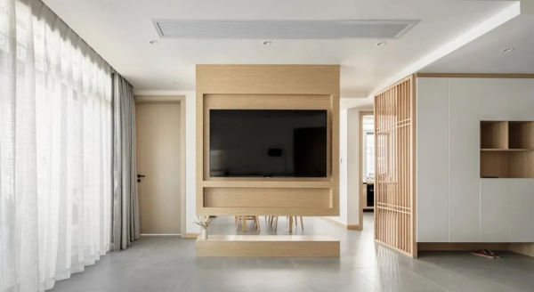125平三居室,懸吊式電視背景牆、主臥隱藏衣帽間,極有個性 125平三居室,懸吊式電視背景牆、主臥隱藏衣帽間,極有個性