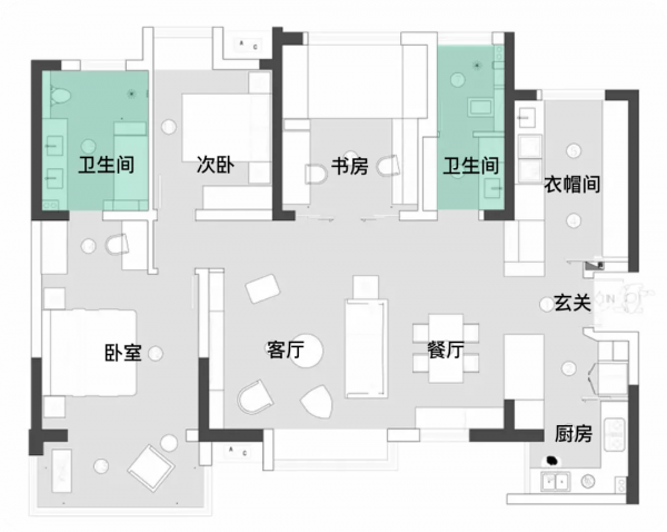 119㎡的家搞出60㎡收納空間，再也不用哭著斷舍離