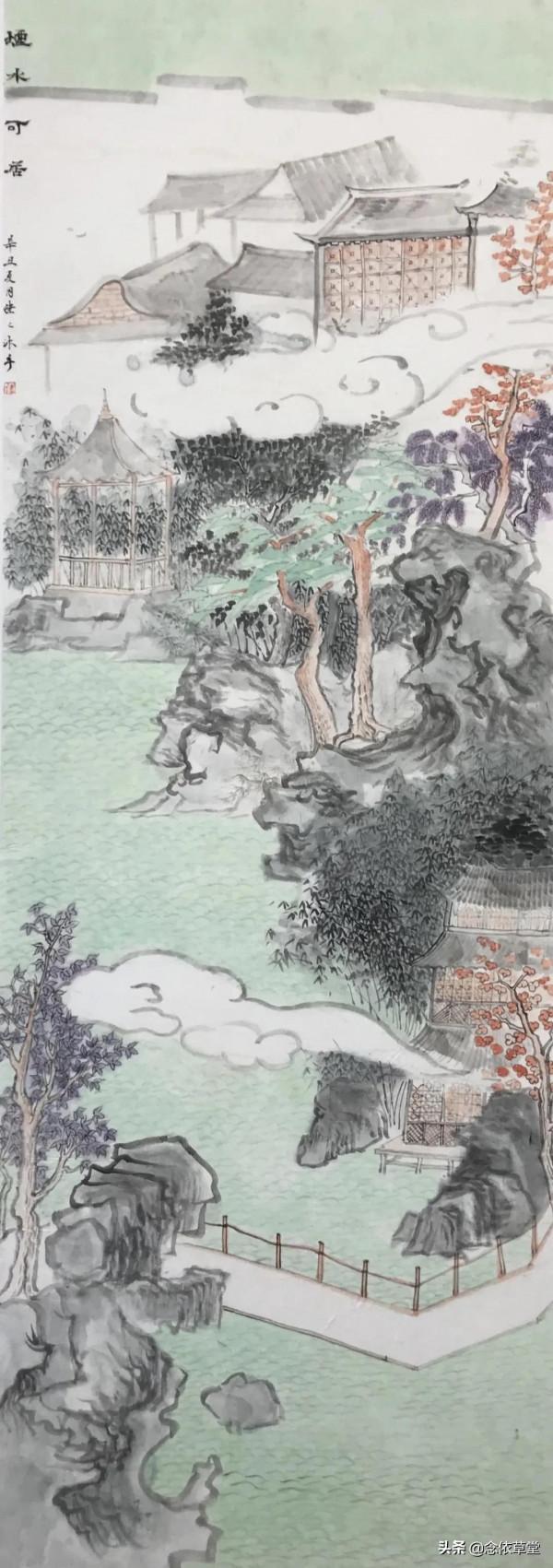 渤海大學中國畫研究生龐偉偉山水作品欣賞—念依草堂第118期 渤海大學中國畫研究生龐偉偉山水作品欣賞—念依草堂第118期