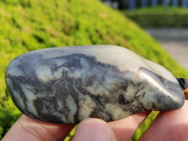 越來越喜歡盤玩的和田青花籽玉