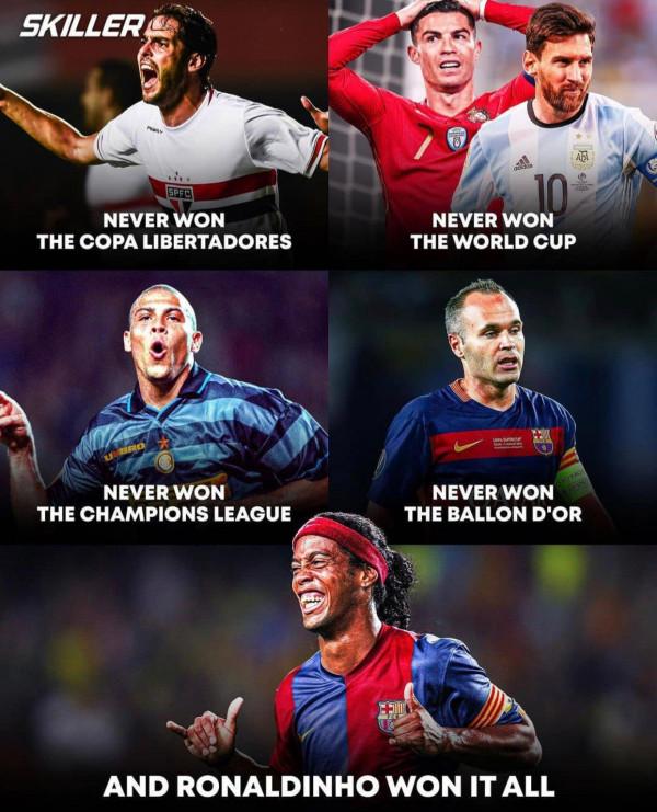 足球世界裡,羅納爾迪尼奧才是最大贏家 足球世界裡,羅納爾迪尼奧才是最大贏家