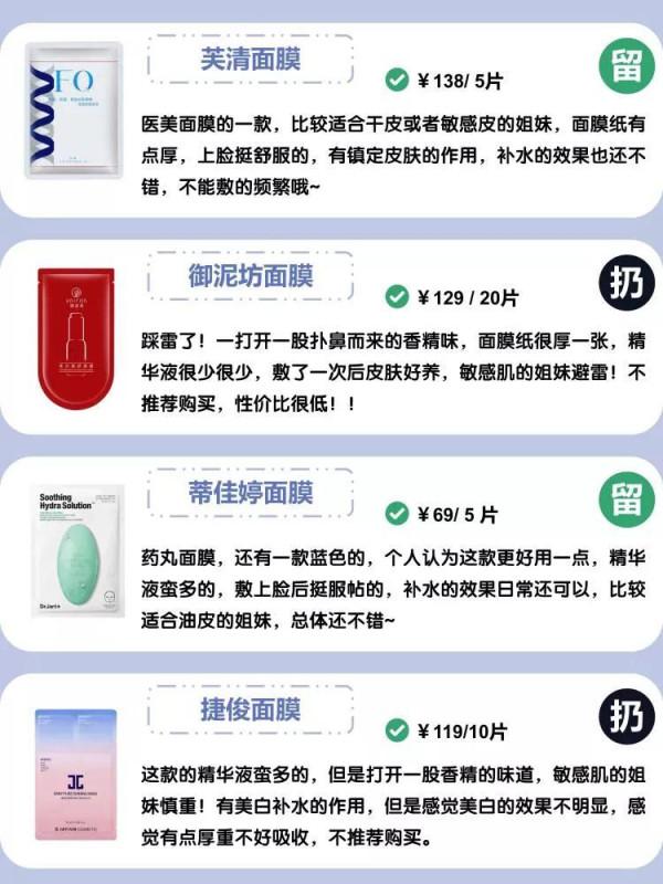 超全面膜大測評!來看看有沒有你的面膜? 超全面膜大測評!來看看有沒有你的面膜?