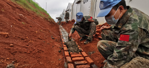 揚藍盔精神，展大國擔當&mdash;&mdash;中國第25批赴剛果（金）維和工兵分隊春節期間堅守施工一線