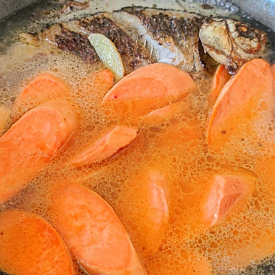 這道減脂餐之紅薯鯽魚湯太銷魂，同事吃過都找我要菜譜