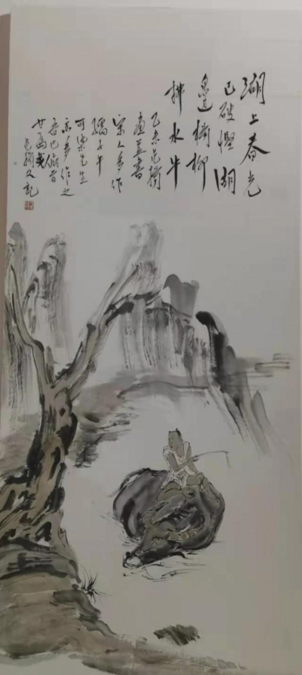 範揚筆下水牯牛 神形兼具引轟動 範揚筆下水牯牛 神形兼具引轟動