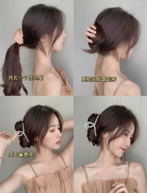 2021年這6種“扎發”火了，圓臉方臉都適合，別傻傻散著頭髮了