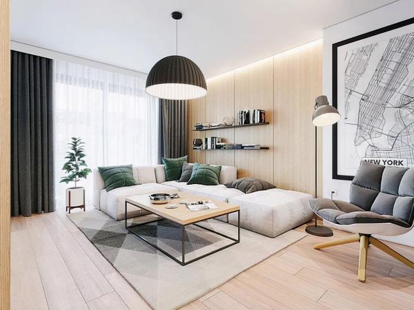 45㎡小戶型簡約清新，太美了